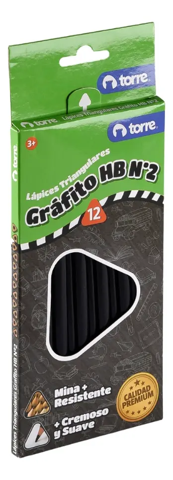 Lápiz Grafito Torre Triangular
