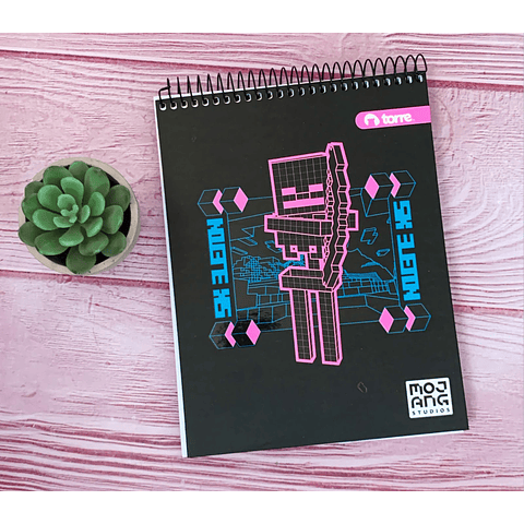 Croquera 16 x 21 Torre Minecraft