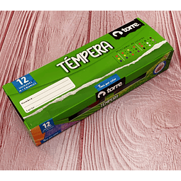 Tempera 10 Colores Mas 2 Blancos Torre