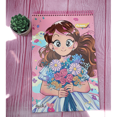 Croquera Oficio 21 x 32 Cms Torre Anime