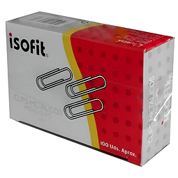 Clips 33 Mm 100 Und Metálico Isofit