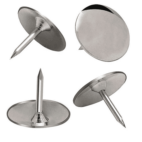 Chinches Metálicos Plateados Isofit