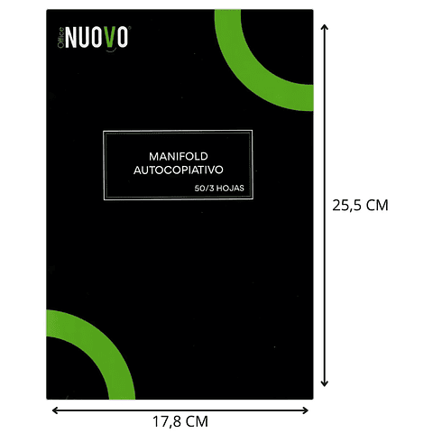 Libro Manifold Triplicado 50 Hjs Nuovo