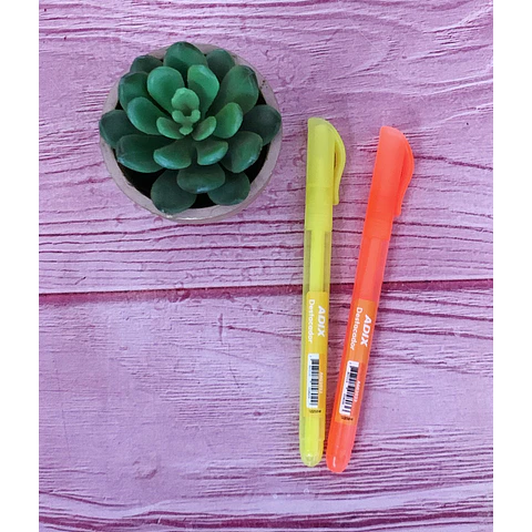Destacador Fino Fluor Amarillo Adix