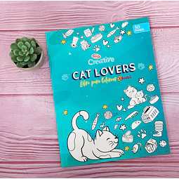 Libro Para Colorear Cat Lover Kawaii Adix