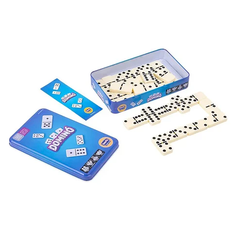 Juego De Mesa Dominó Caja Metálica Dactic Games