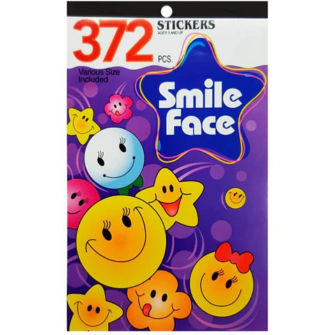 Block Stickers Smile Face Jm