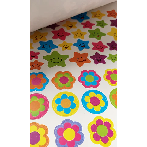 Block Stickers Smile Face Jm