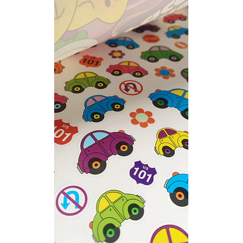 Block Stickers Smile Face Jm