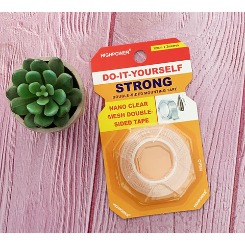 Cinta De Montaje Nanotape 12 Mm x 2 Mt Highpower