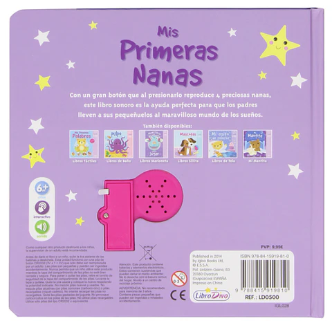 Libro Mis Primeras Nanas Jm Libro Divo