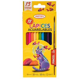 Lápiz Acuarelable 12 Colores Artel