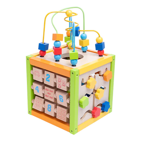 CAJA DE DESCUBRIMIENTO 5 ACTIVIDADES EN 1 MADERA (051) DACTIC