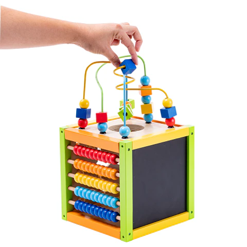 CAJA DE DESCUBRIMIENTO 5 ACTIVIDADES EN 1 MADERA (051) DACTIC