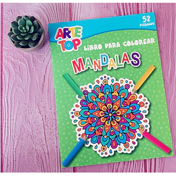 Libro Para Colorear 52 Páginas Arte Top