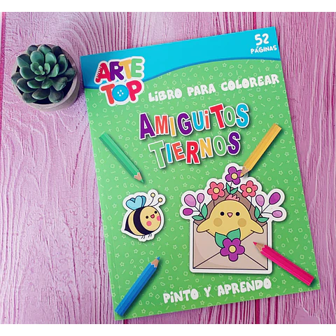 Libro Para Colorear 52 Páginas Arte Top