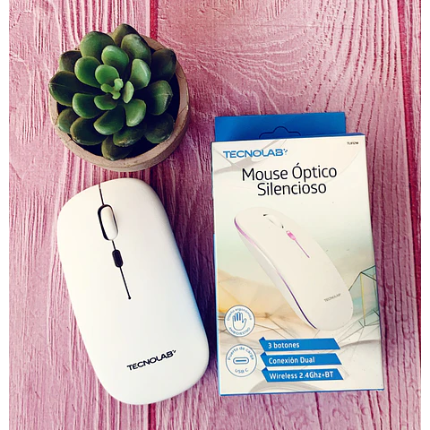 Mouse Inalámbrico Optico Silencioso Tecnolab