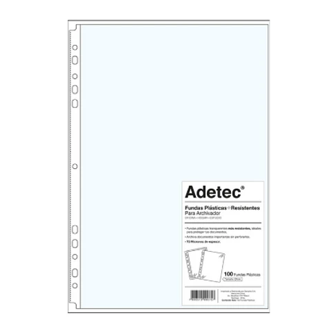 Funda Oficio 100 Un Borde Blanco Adetec