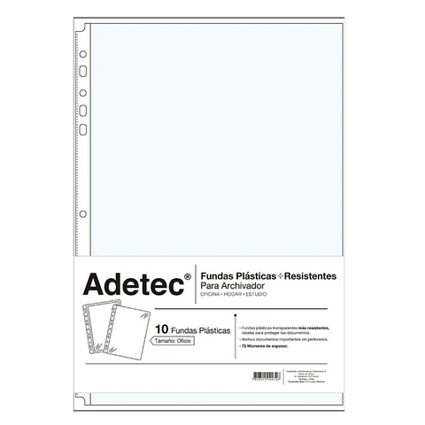 Funda Oficio 10 Un Borde Blanco Adetec