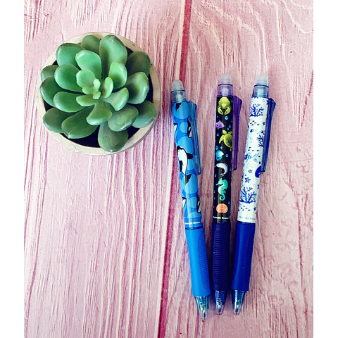 Lápiz Borrable Retrátil 0.7 Mm Azul MYG Animales Know