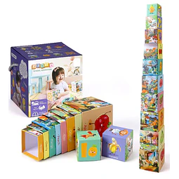 Set Cubos Apilables Arma Tu Historia 10 Pzs Jm