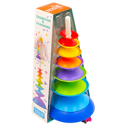 Torre De Apilamineto Giratorio Colores 7 Pzs Jm