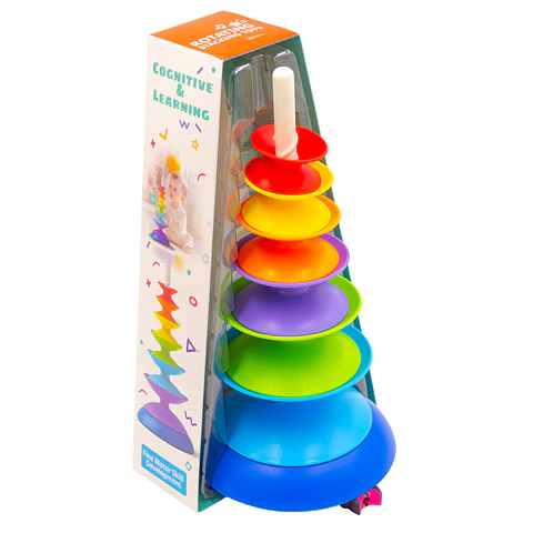 Torre De Apilamineto Giratorio Colores 7 Pzs Jm