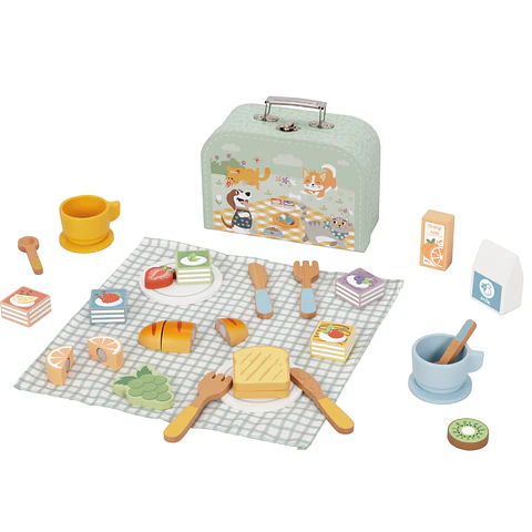 Set De Picnic Madera 31 Pzs Tookytoy Jm