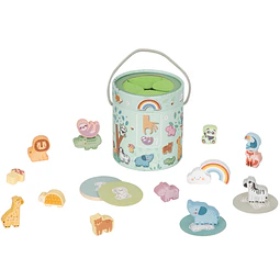 Juego Caja Misteriosa Animales 32 Pzs Tookytoy Jm