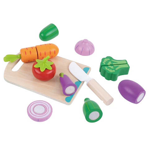Set Verduras P / Cortar 16 Pzs Tookytoy Jm