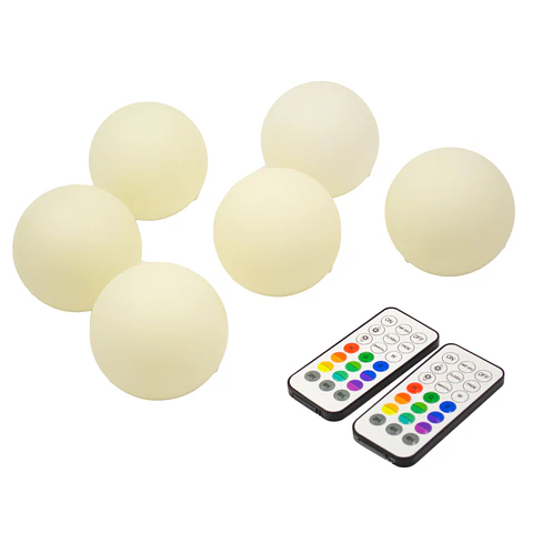 Set Pelotas Sensoriales C / Luz 6 Pzs Jm