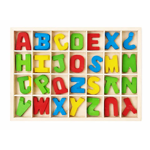 Set Letras De Madera Abecedario Arte Top