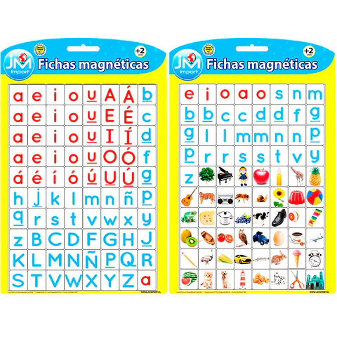 Fichas Magnéticas Abecedario C / Imagenes Jm