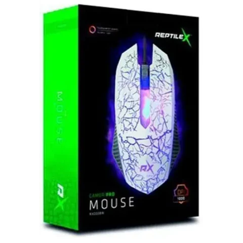 Mouse Gamer Pro RX0008W Blanco Reptle
