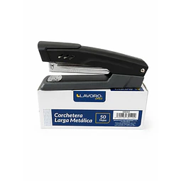 Corchetera Larga Metálica Negra 50 Hjs Lavoro