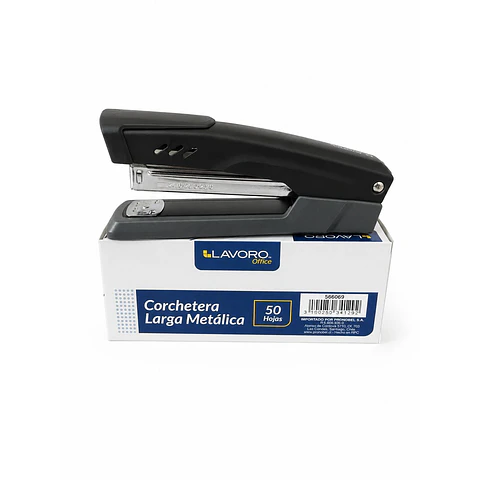 Corchetera Larga Metálica Negra 50 Hjs Lavoro