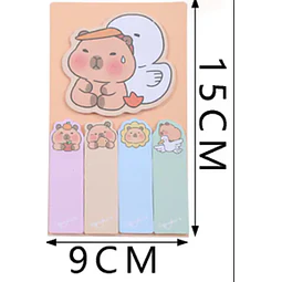 Set De Notas Adhesivas Capybara Motarro