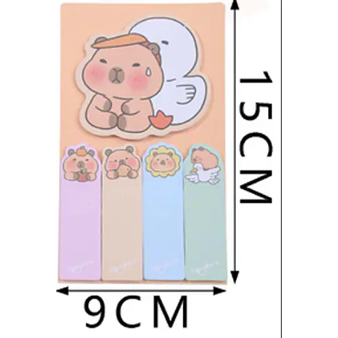 Set De Notas Adhesivas Capybara Motarro