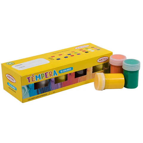 Tempera 12 Colores Artel