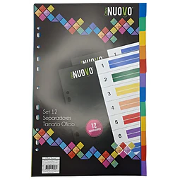 Separador Oficio 12 Posici. Vinilico Nuovo
