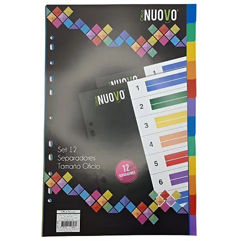 Separador Oficio 12 Posici. Vinilico Nuovo