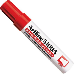 Plumón De Pizarra Jumbo Biselado 5109 Rojo Artline