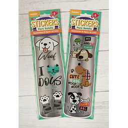 Stickers Resiste Al Agua y Calor Diseño Perrito 7,5X22Cm Adetec