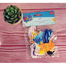 Figura Peces Goma Eva Adhesiva Artcraft