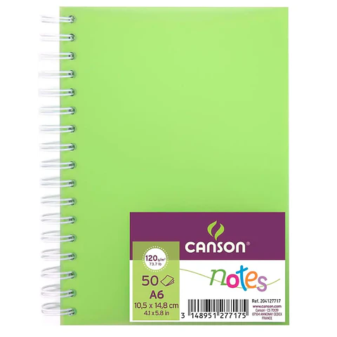 Cuaderno A6 Croquis Colores Canson