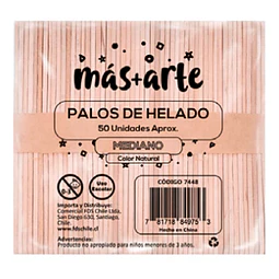 Palo Helado Delgado Natural Mas Arte