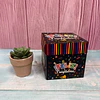 Caja Regalo Plegable 10X10Cm Feliz Cumpleaños