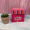 Caja Regalo Plegable 10X10Cm Feliz Cumpleaños