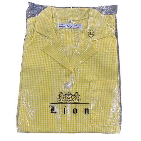 Delantal Cuadrille Amarillo Talla 14