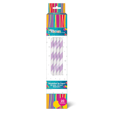 Bombilla Papel Big Party 20Un